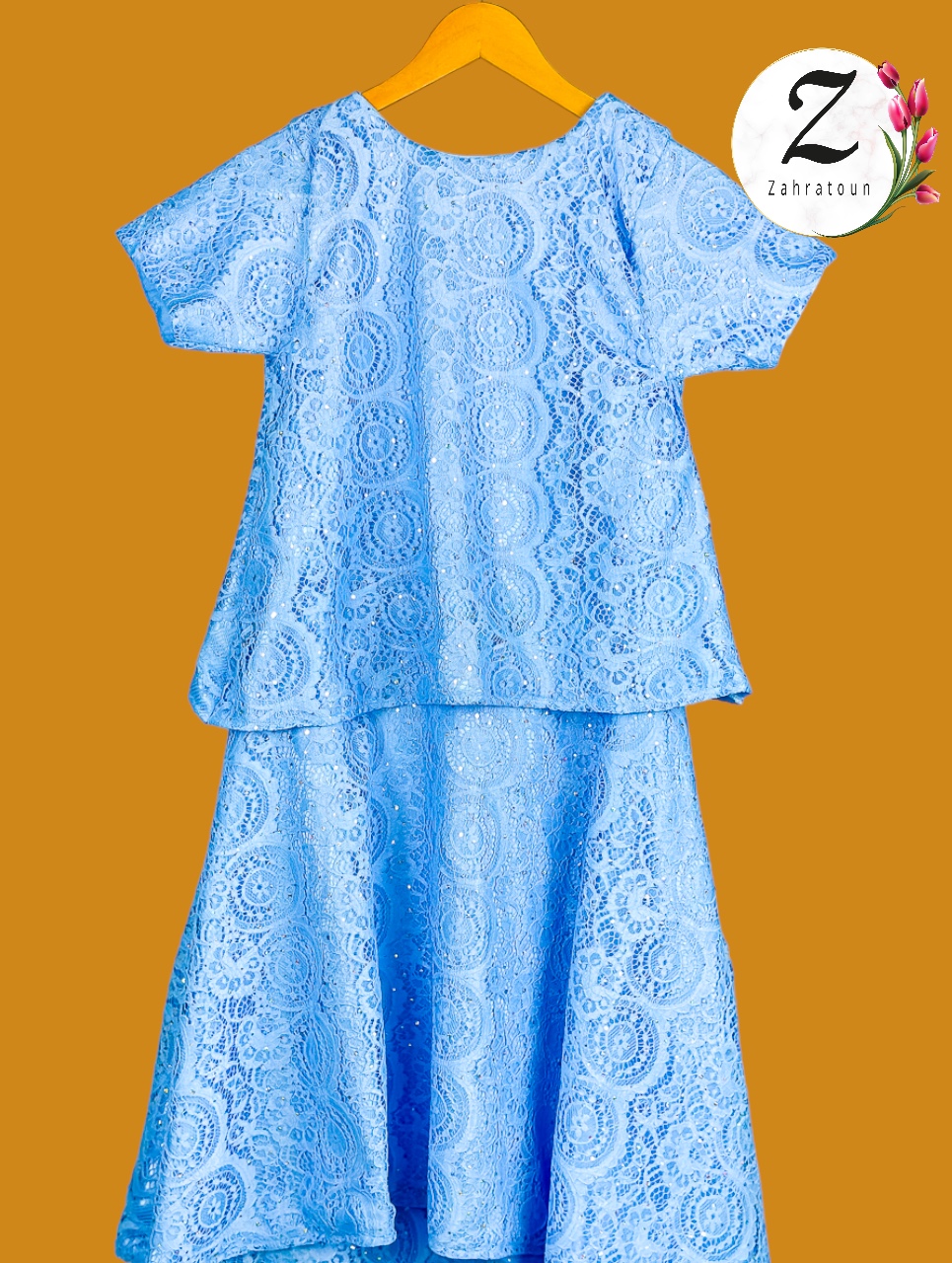 Robe Dentelle – trois volants – Dakar